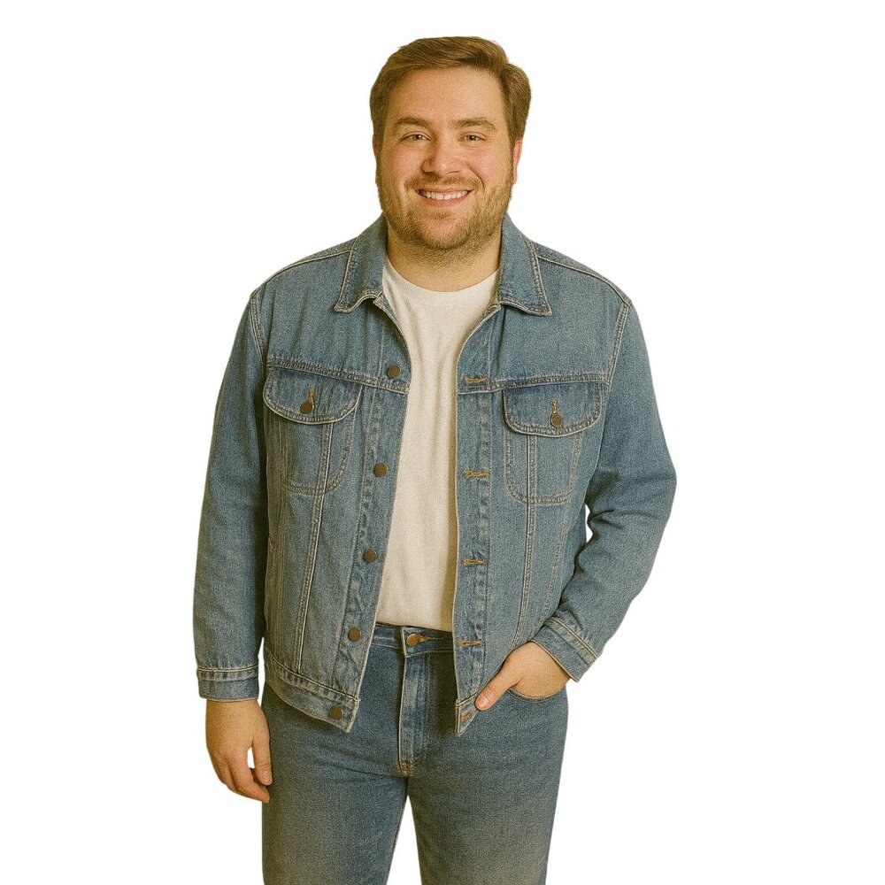 Wrangler Rugged Wear Men's Denim Cowboy Jacket XL